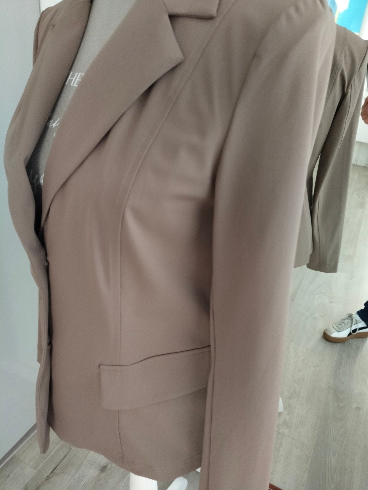 Zoso Travelstof blazer Taupe S Nieuw, Kleding | Dames, Overige kleuren, Nieuw, Ophalen of Verzenden, Jasje