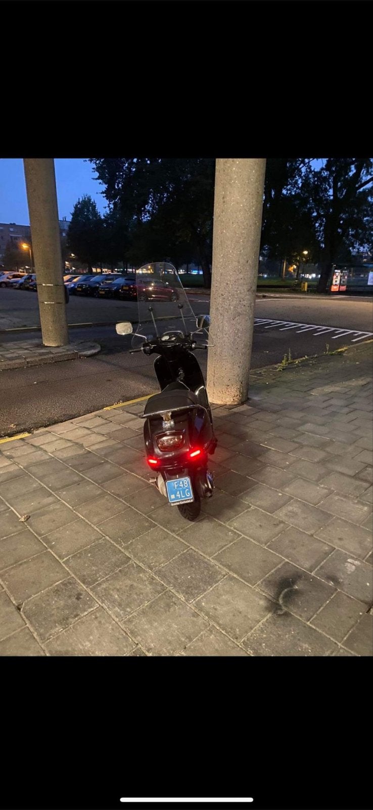 Vespa S Blauw kenteken, Fietsen en Brommers, Scooters | Vespa, Ophalen, Gebruikt, Vespa S, Benzine