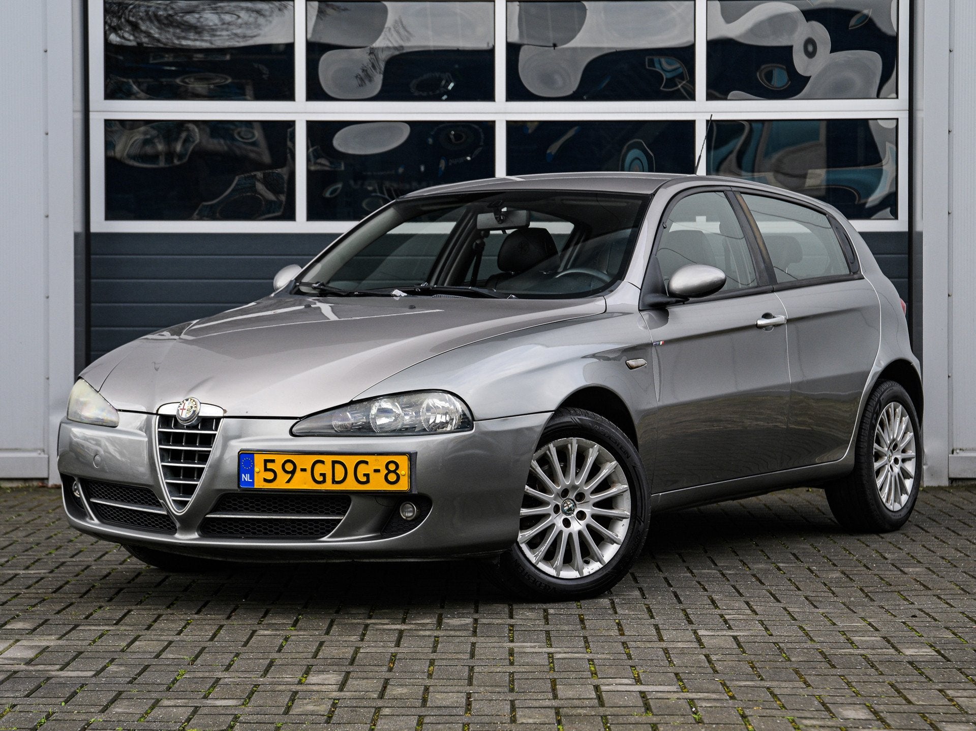 Alfa Romeo 147 1.6 T.Spark Progression | Leder | Climate con, Auto's, Voorwielaandrijving, Gebruikt, Zwart, 4 cilinders