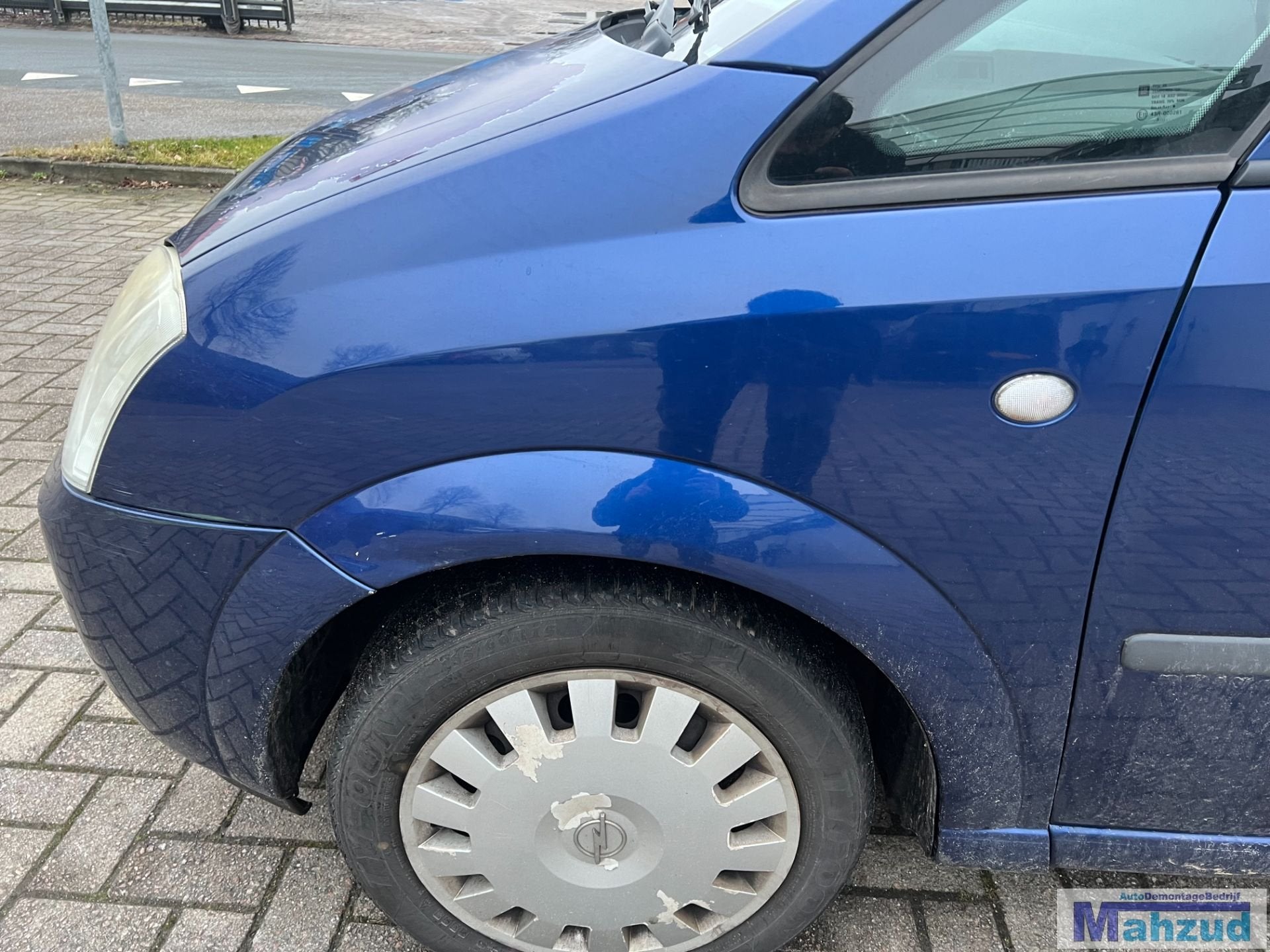OPEL MERIVA A Blauw Z21B links voorscherm zijscherm 2003-201, Gebruikt, Opel Automobile GmbH, Ophalen of Verzenden, Kontakt@opel-infoservice.de