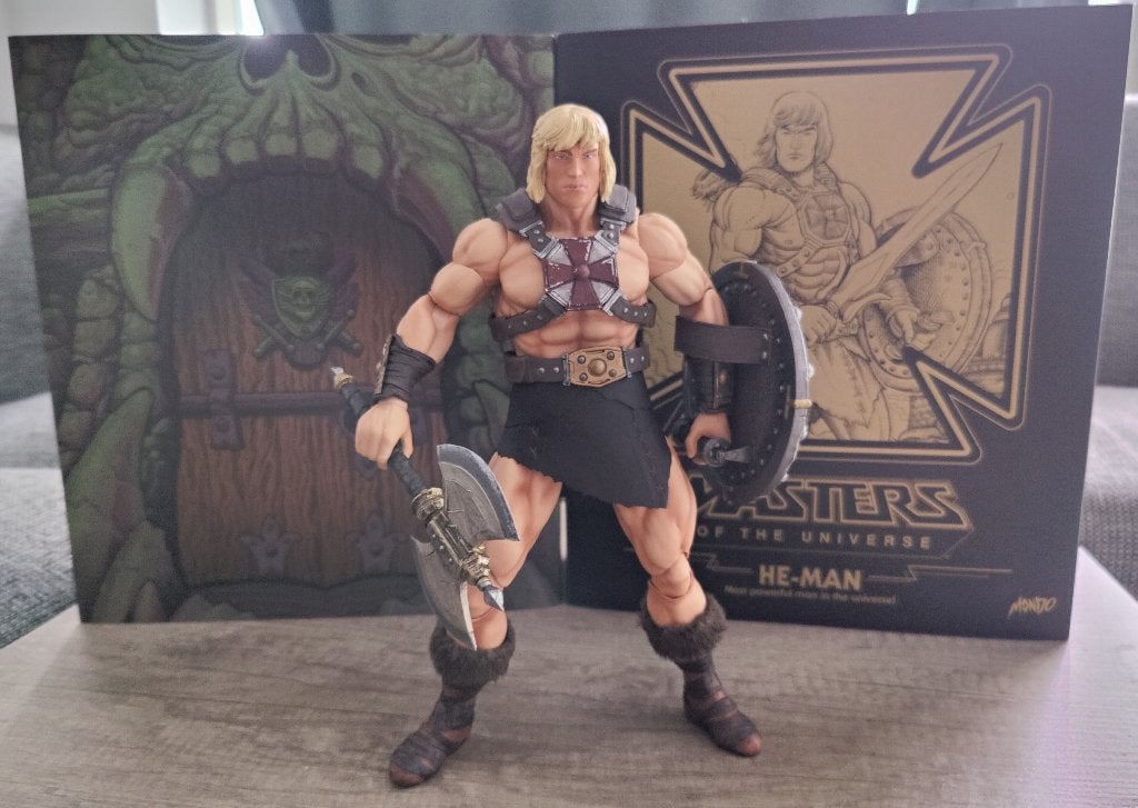 Masters of the Universe He-man Mondo 1/6 Action Figure, Ophalen of Verzenden, Zo goed als nieuw