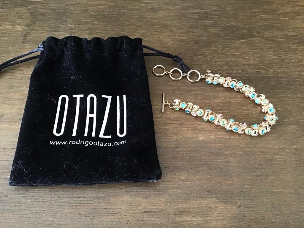 Otazu armband goud met gekleurde stenen, Sieraden, Tassen en Uiterlijk, Armbanden, Nieuw, Ophalen of Verzenden, Goud, Goud