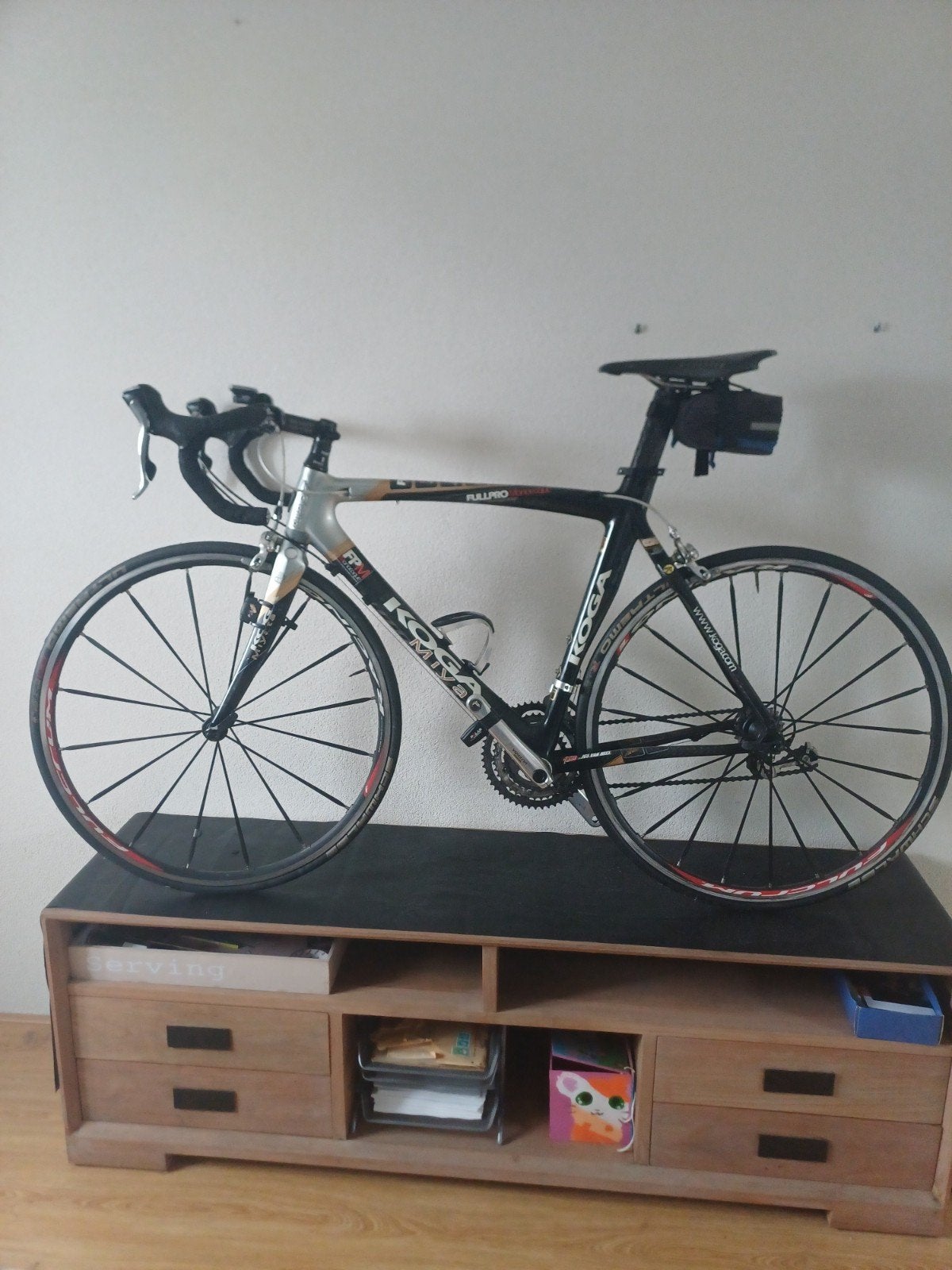 Koga Miyata Fullpro Monocoque racefiets Ultegra 3x10 speed, Fietsen en Brommers, Fietsen | Racefietsen, Gebruikt, Carbon, Velgrem