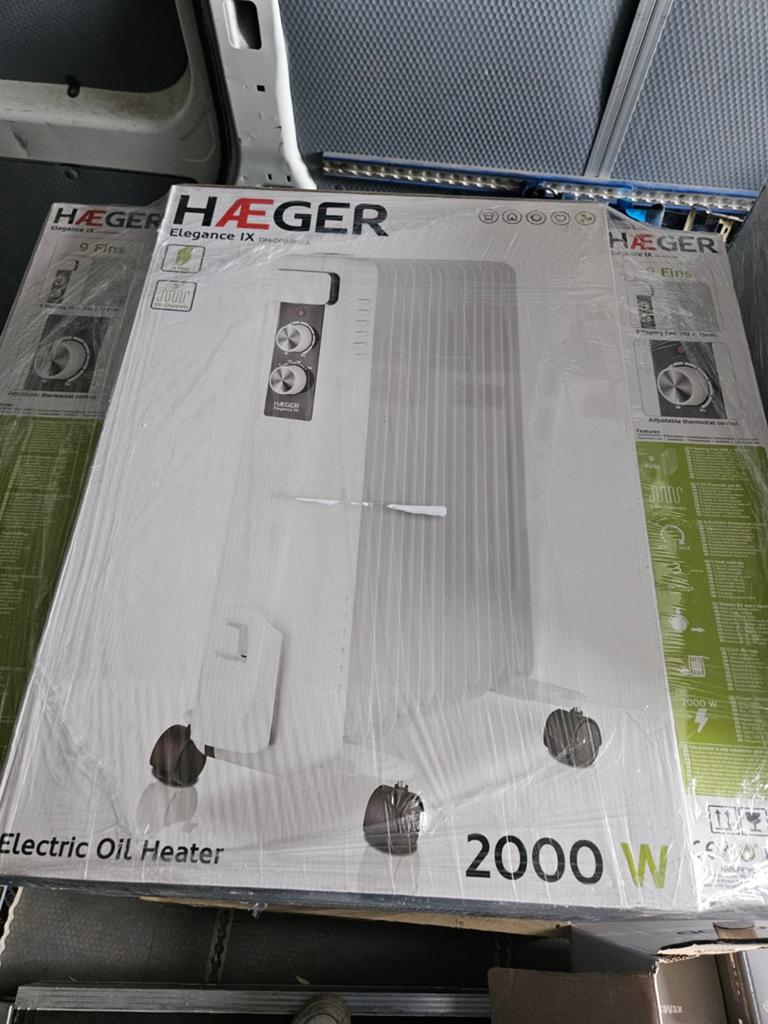 Nieuwe Haeger elektrische oliekachel 2000W, Ophalen of Verzenden, Nieuw, 800 watt of meer, Kachel