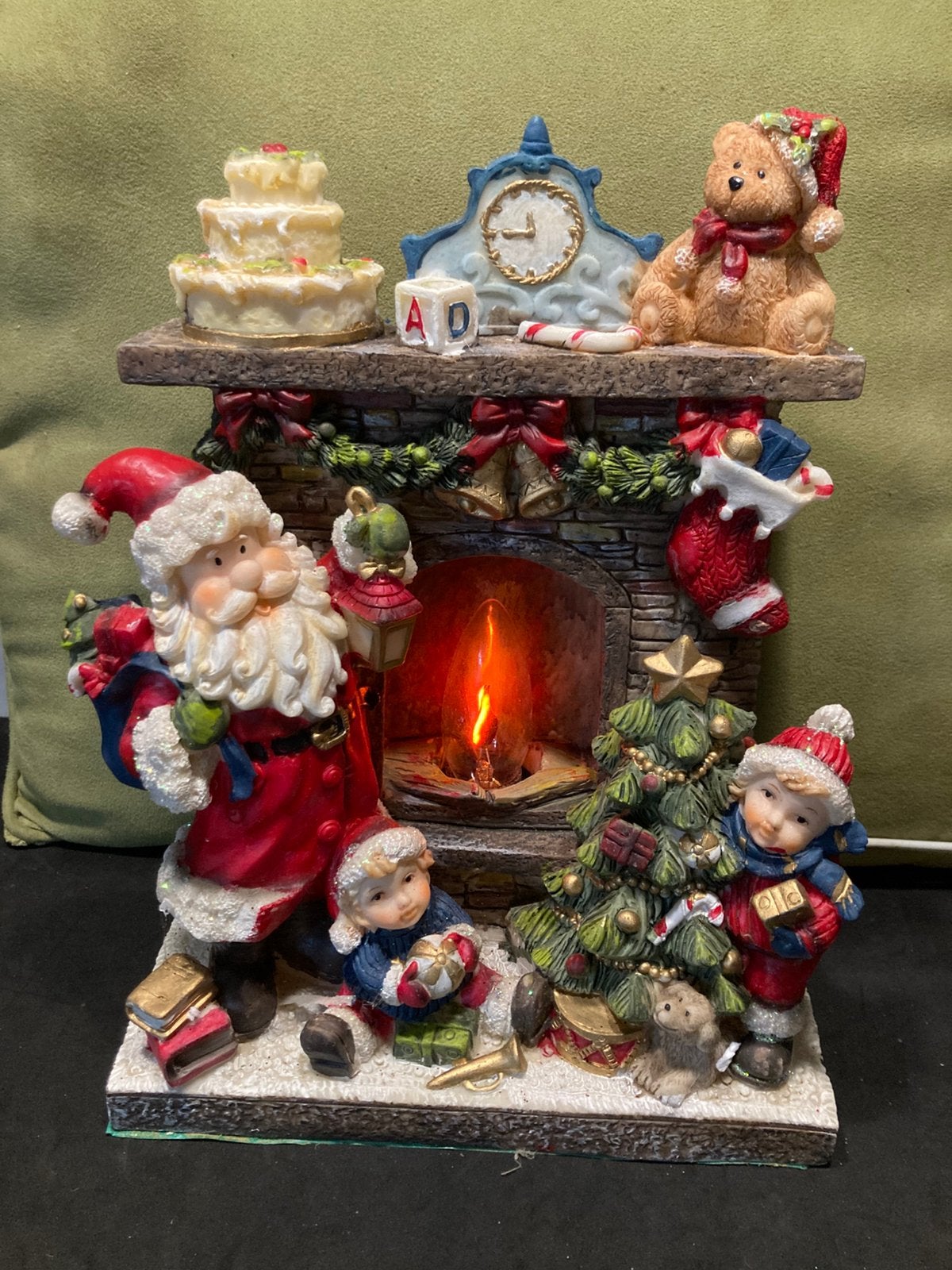 Kerstman  bij de open haard (280926), Ophalen of Verzenden, Gebruikt