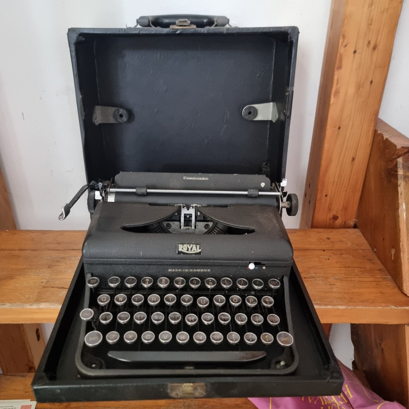Royal Commander antiek typmachine, Diversen, Typemachines, Ophalen, Gebruikt