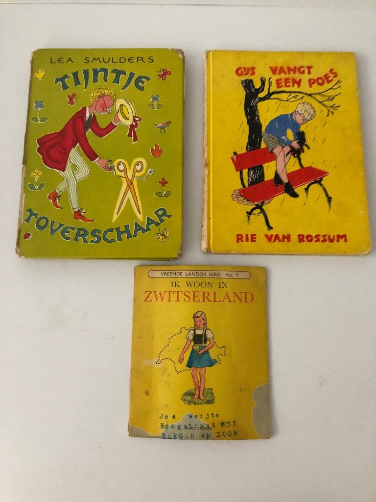 oude kinderboekjes 3 stuks, Antiek en Kunst, Ophalen of Verzenden