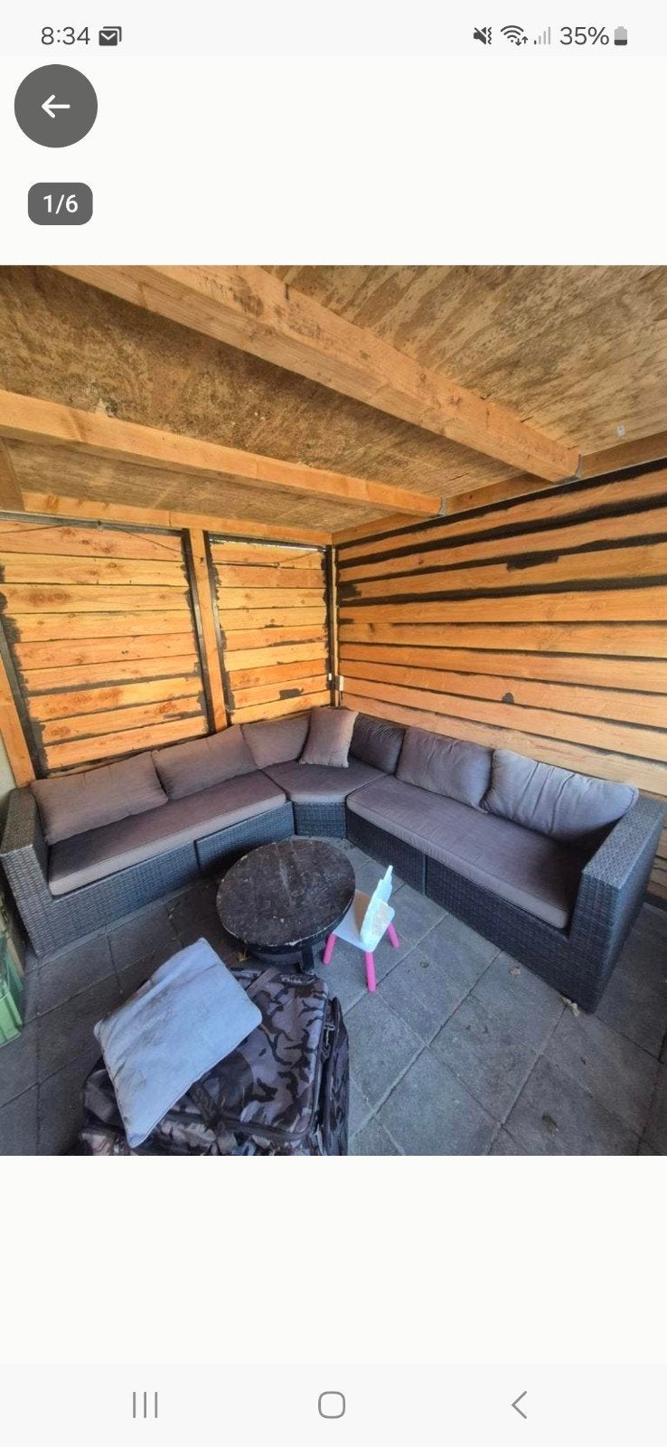 Avanti Hoekbank Loungeset - Ideaal voor buiten, Tuin en Terras, Ophalen, Gebruikt