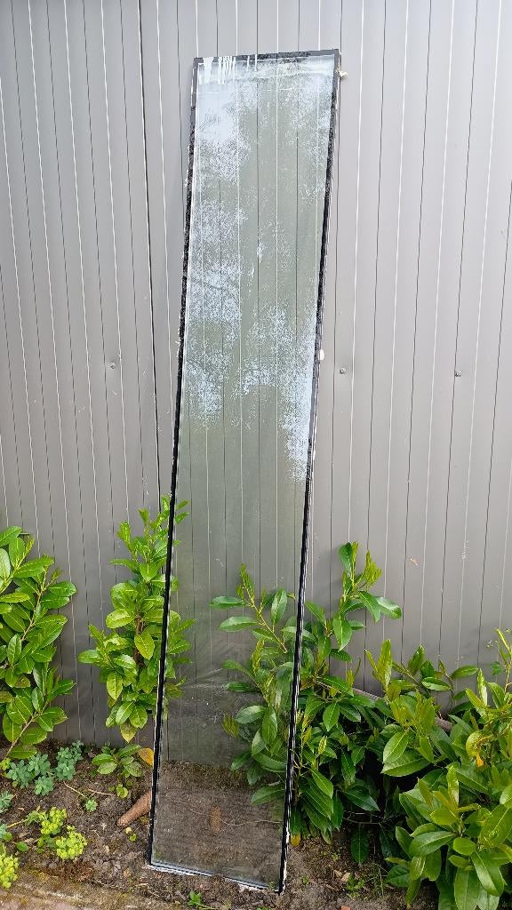 Gratis Raam Ruit dubbelglas 212x37 cm, Doe-het-zelf en Verbouw, Glas en Ramen, Ophalen, Gevelraam of Ruit, Minder dan 80 cm, 160 cm of meer