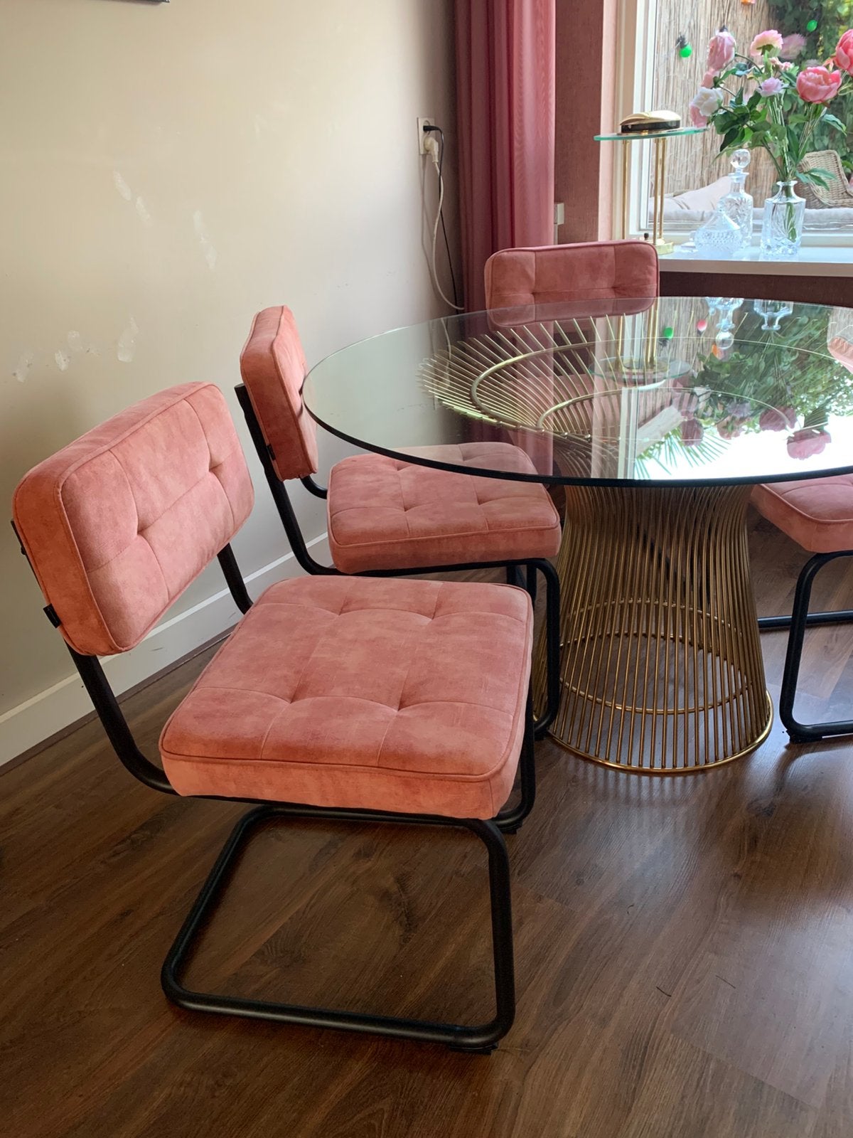 Eettafel stoelen / buisframe stoelen, Ophalen, Gebruikt, Overige kleuren, Buisframe