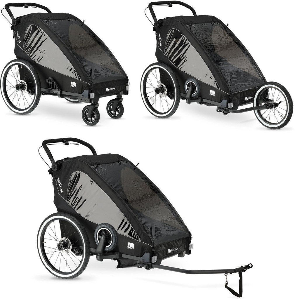 Deryan Fietskar V2 2 Persoons - Wandelwagen