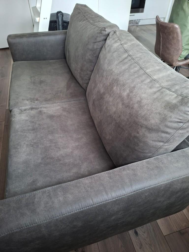 Moderne bank Collin 2-zits - antraciet, Ophalen, Minder dan 75 cm, 150 tot 200 cm, Tweepersoons