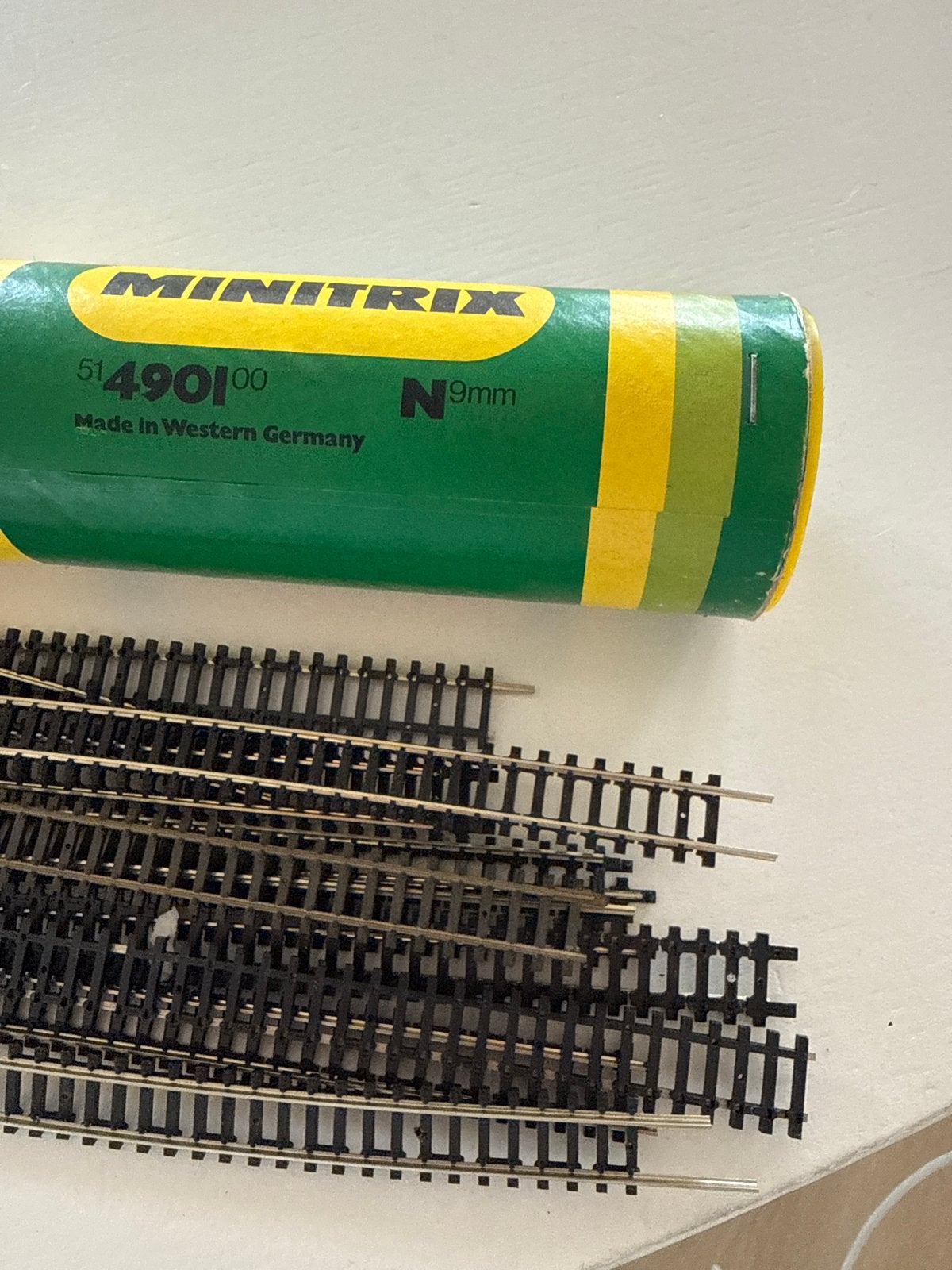 Minitrix N-spoor flexibele rails - 11 stuks, Gebruikt, Gelijkstroom, Trix, Rails