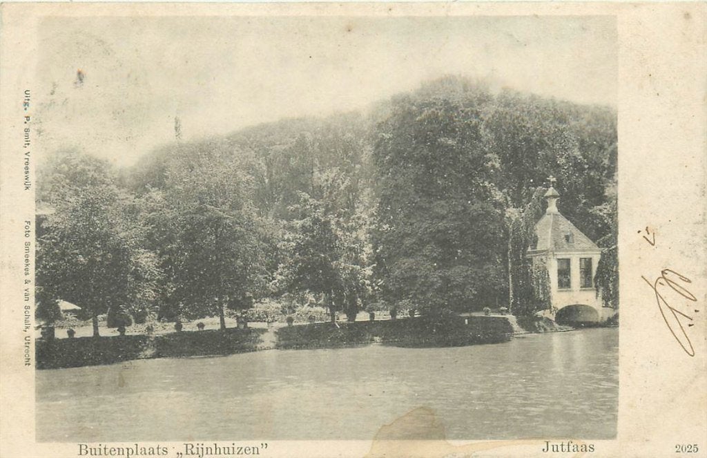 701-127-039 Jutphaas Buitenplaats Rijnhuizen, Verzamelen, Verzenden, Voor 1920, Utrecht