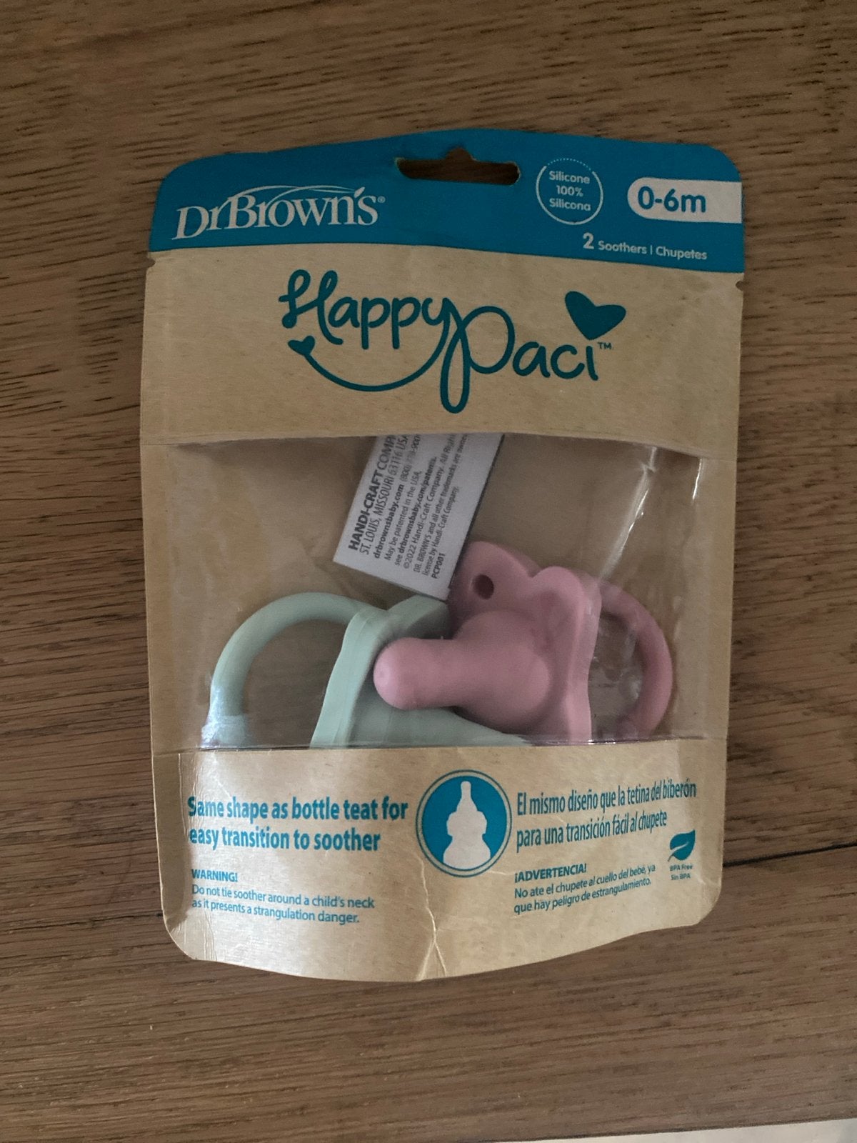 Dr. Brown's HappyPaci Fopspenen 0-6m (2 stuks), Ophalen of Verzenden, Nieuw