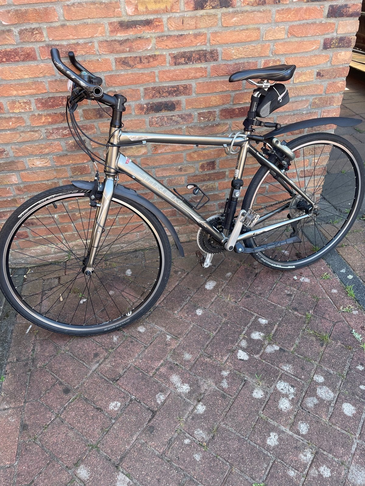 Trek Hybride Fiets - Perfect voor Stad en Tour, Gebruikt, Velgrem, Versnellingen, 53 tot 57 cm