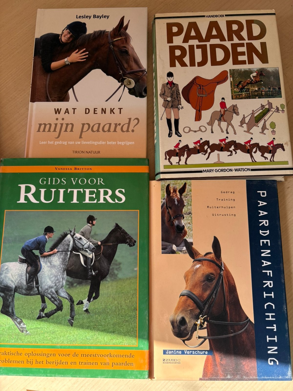 Set 7 boeken – paardrijden, dressuur en paardenkennis, Verzenden, Gelezen, Paarden of Pony's