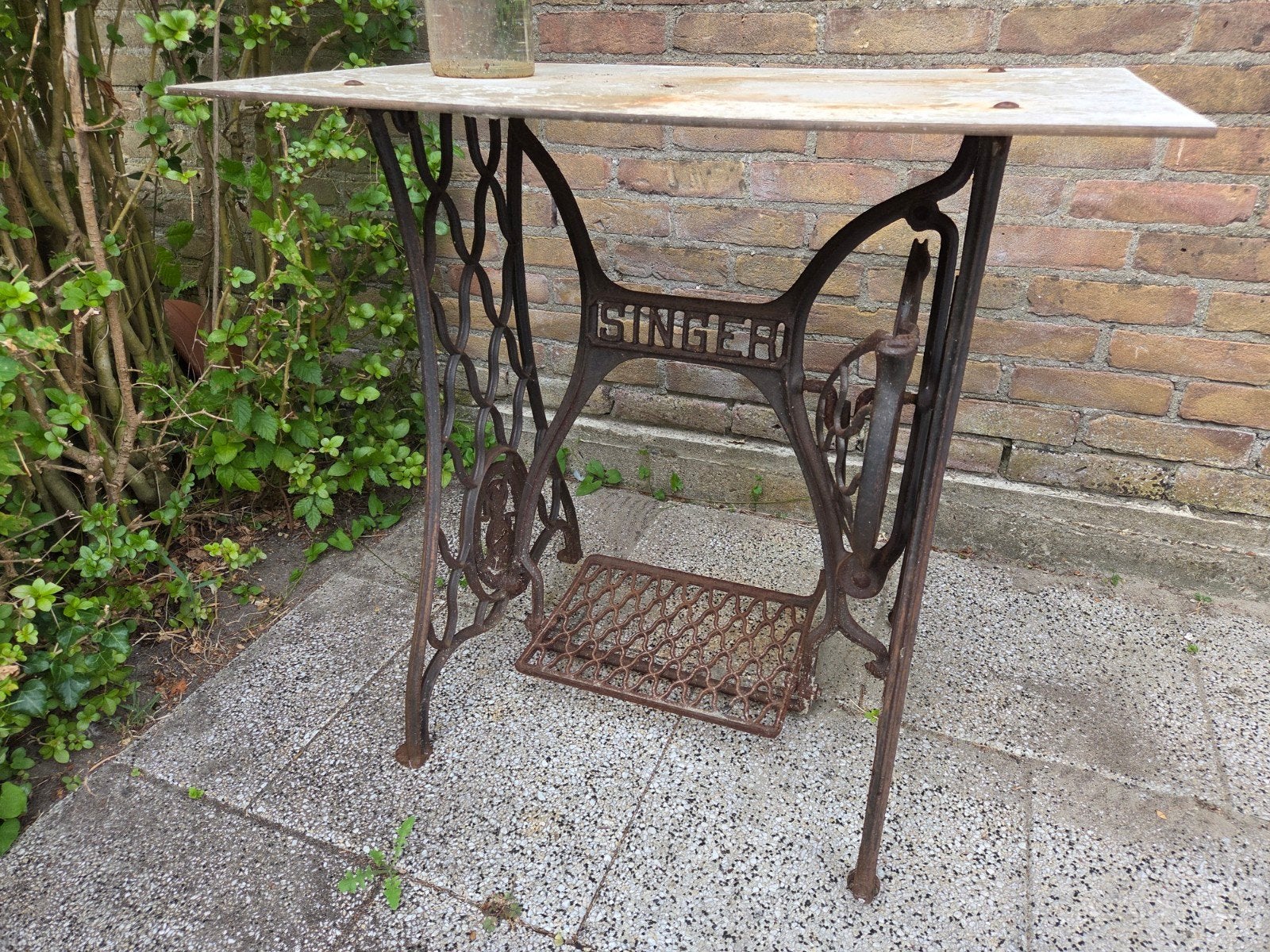 Vintage Singer Naaimachine Onderstel - Decoratief, Ophalen