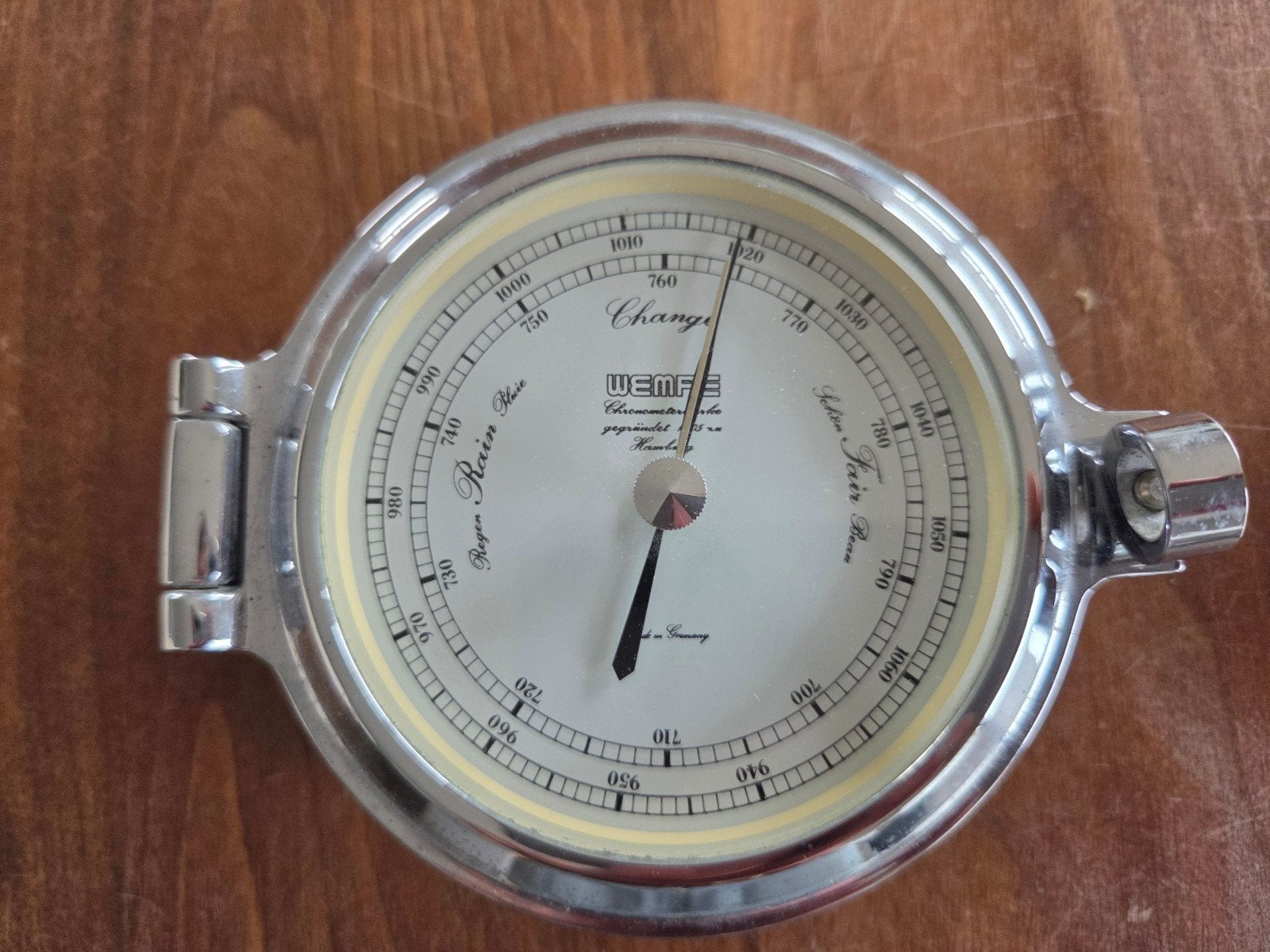 Wempe Scheepsklok en Barometer Set - RVS Design, Ophalen of Verzenden