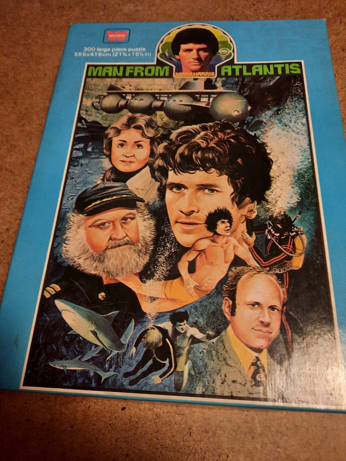 puzzel: man van Atlantis vintage 300 stukjes compleet, Ophalen of Verzenden, Gebruikt, Overige typen