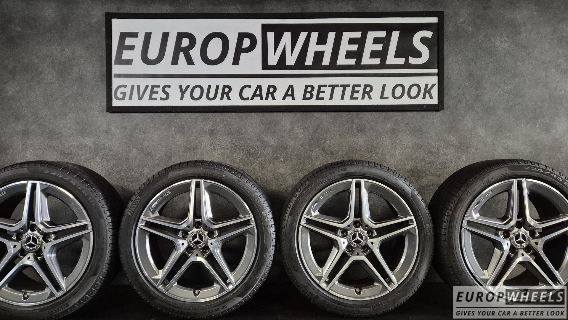 Mercedes AMG 18 inch velgen DEMO zomerbanden W177 A B CLA, Auto-onderdelen, Banden en Velgen, 18 inch, Gebruikt, -, -