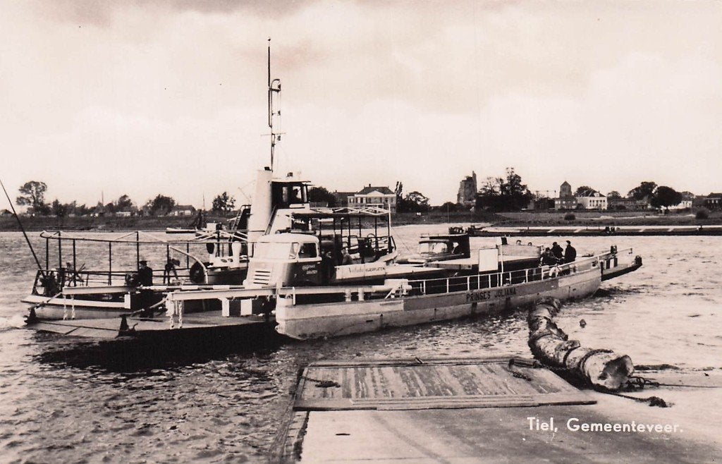 Tiel - Gemeenteveer (1959), Ophalen of Verzenden, 1940 tot 1960, Ongelopen, Gelderland