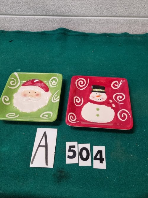 Schaaltjes kerstman en sneeuwpop, [a504, Diversen, Kerst, Ophalen of Verzenden, 'T Olde Gre-j, Info@toldegrej.nl, Endepoelstraat 20f Didam