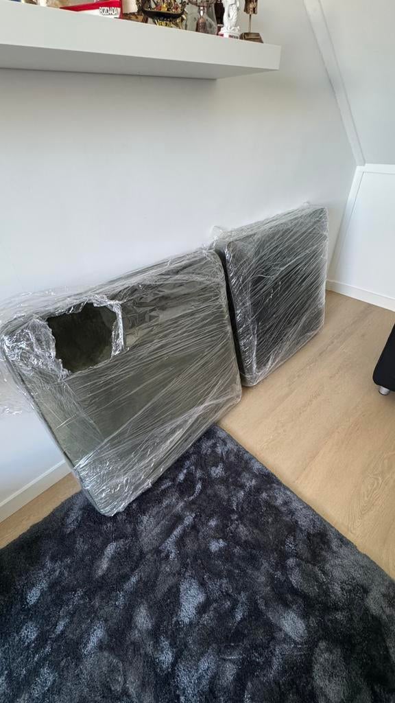 ZGAN! palletkussen / vloerkussen Groen velvet, Huis en Inrichting, Ophalen, Zo goed als nieuw, 50 tot 75 cm, Minder dan 100 cm