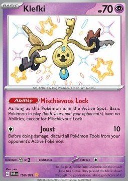 KLEFKI 159/091 - PALDEAN FATES, Ophalen of Verzenden, Nieuw, Losse kaart, Foil