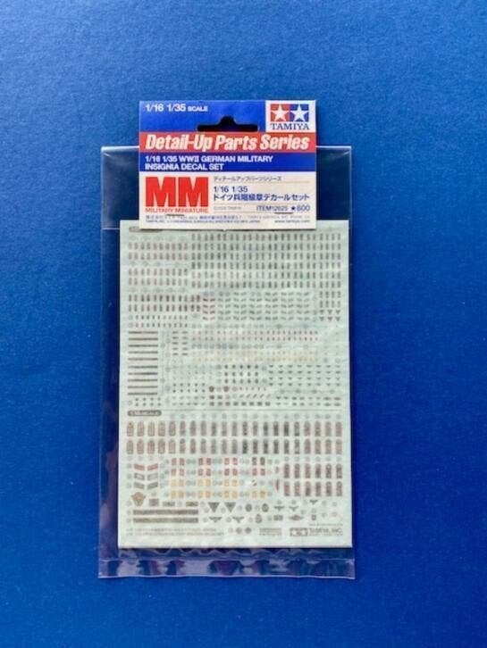 Tamiya 12625 German Rank Marking 1/35 & 1/16, Hobby en Vrije tijd, Modelbouw | Figuren en Diorama's, Verzenden, Nieuw, 1:35 tot 1:50