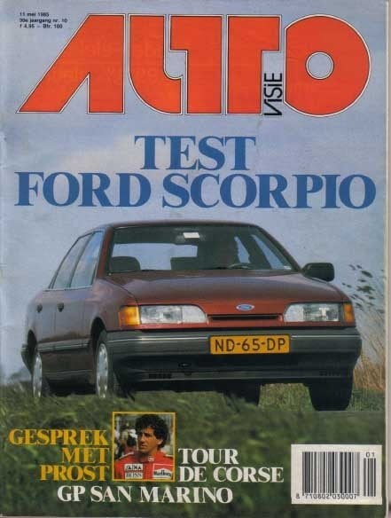 Autovisie 10 1985 : Mazda RX7 FC - Ford Scorpio - Lancia, Ophalen of Verzenden, Gelezen, Algemeen