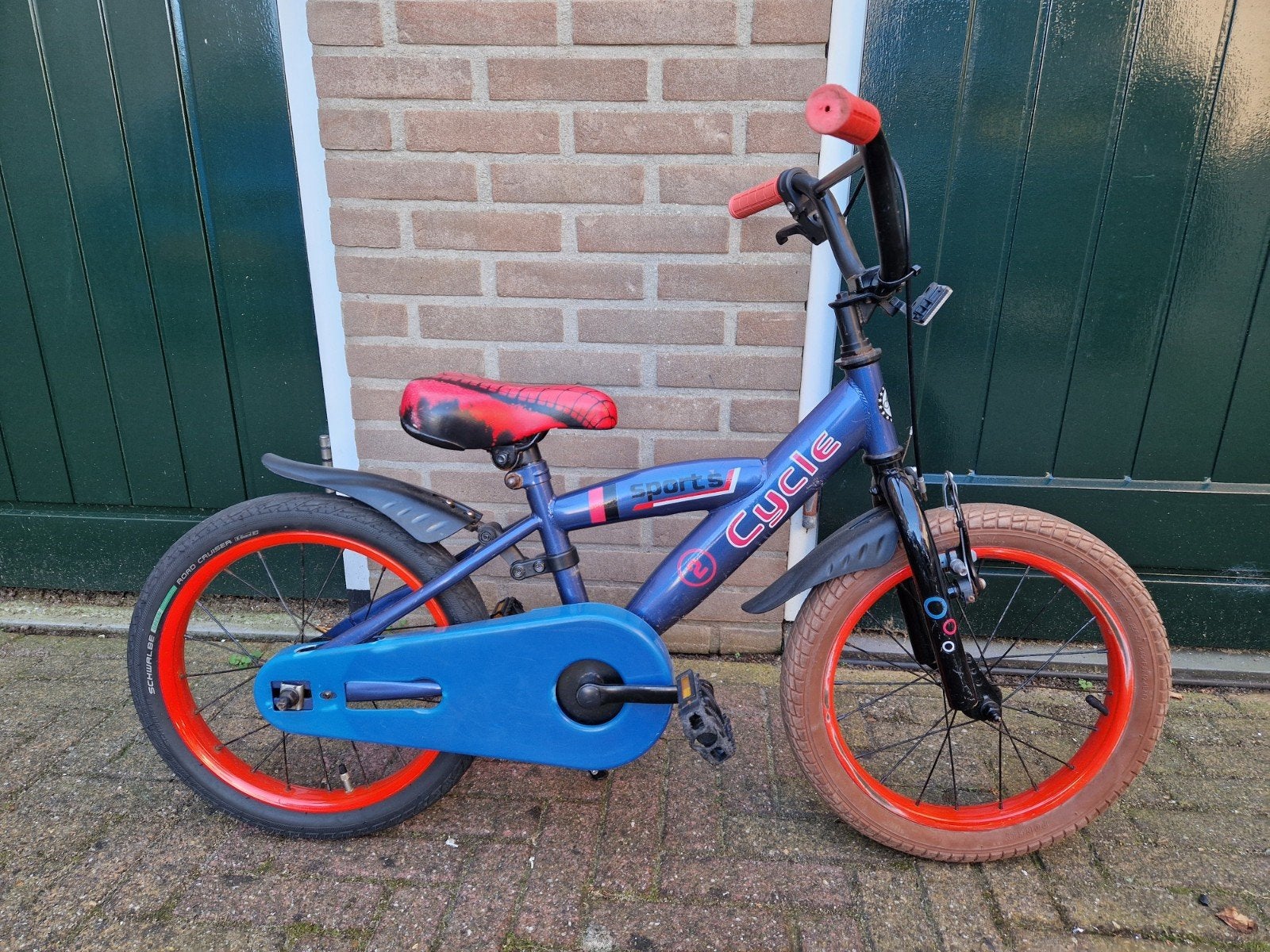Kinderfiets 16 inch, Ophalen, Velgrem, Cycle Sports, 16 tot 20 inch