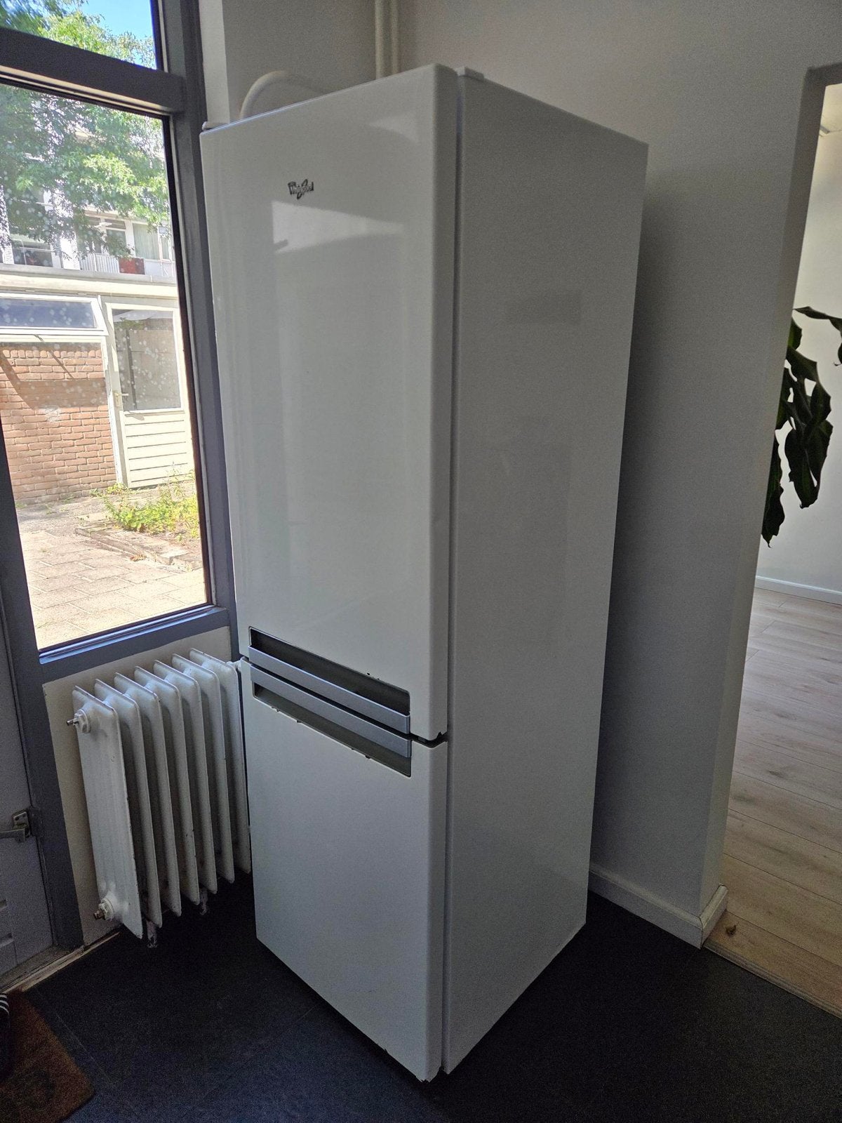 Whirlpool Koelkast met Vriezer - Wit, Ophalen, Gebruikt, 200 liter of meer, 60 cm of meer