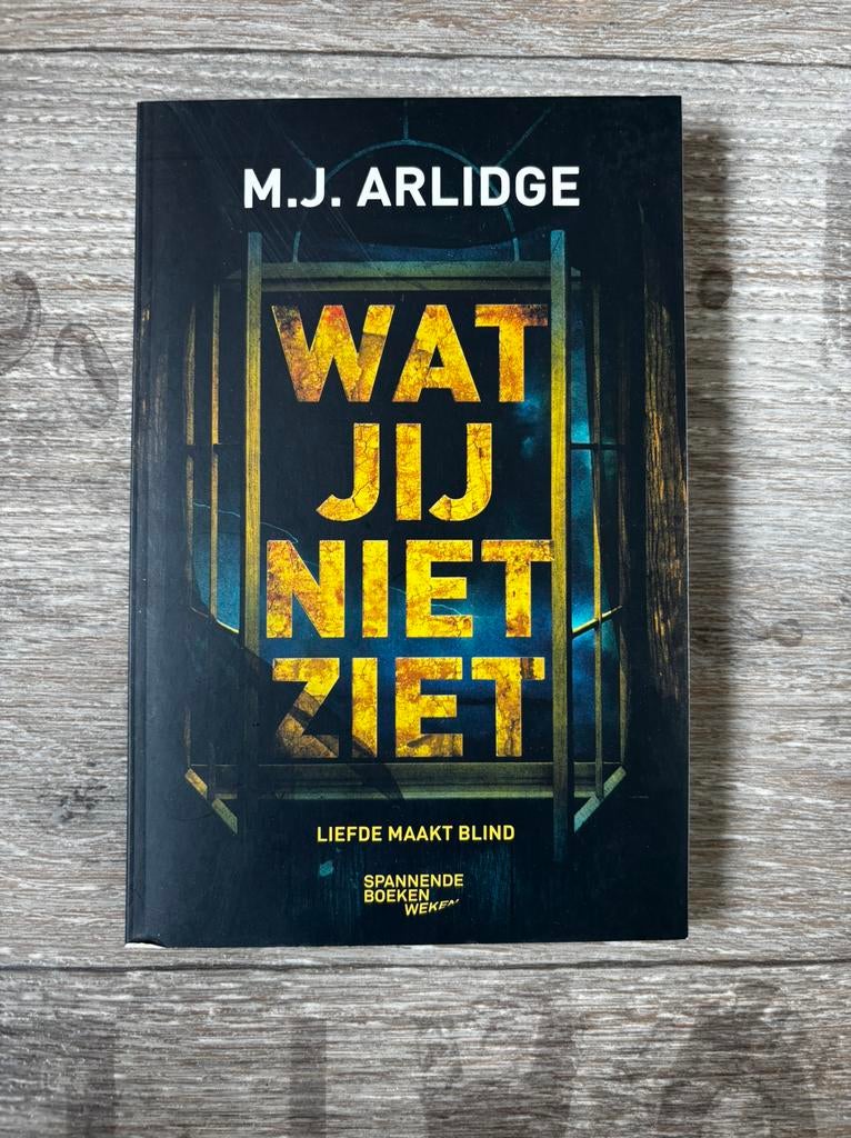 Wat jij niet ziet - M.J. Arlidge (Thriller), Boeken, Thrillers, Ophalen of Verzenden, Zo goed als nieuw, Nederland