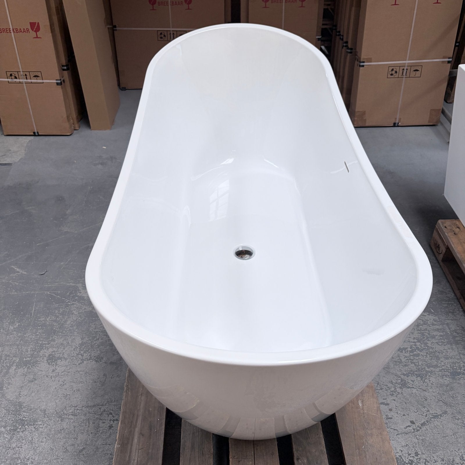 OP=OP! Luxe Vrijstaand Bad Ligbad Glans Wit 180cm | nr474, Ophalen of Verzenden, Nieuw