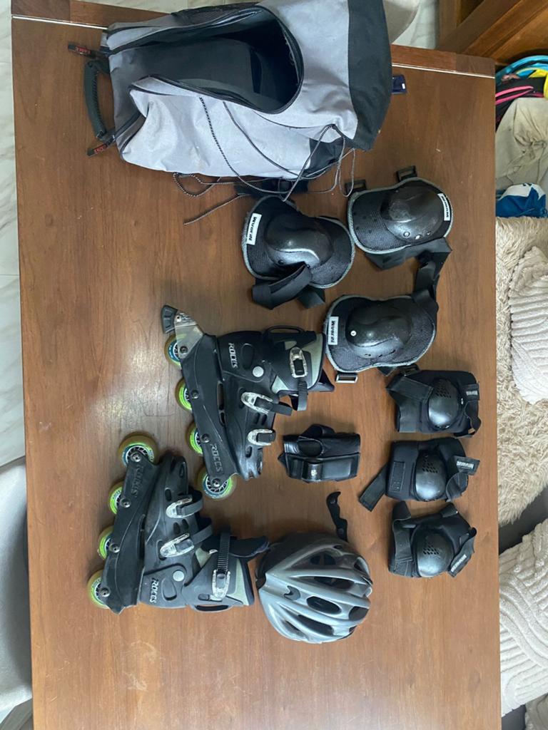 Skeelers pakket, Sport en Fitness, Skeelers, Ophalen, Gebruikt, Roces, Dames