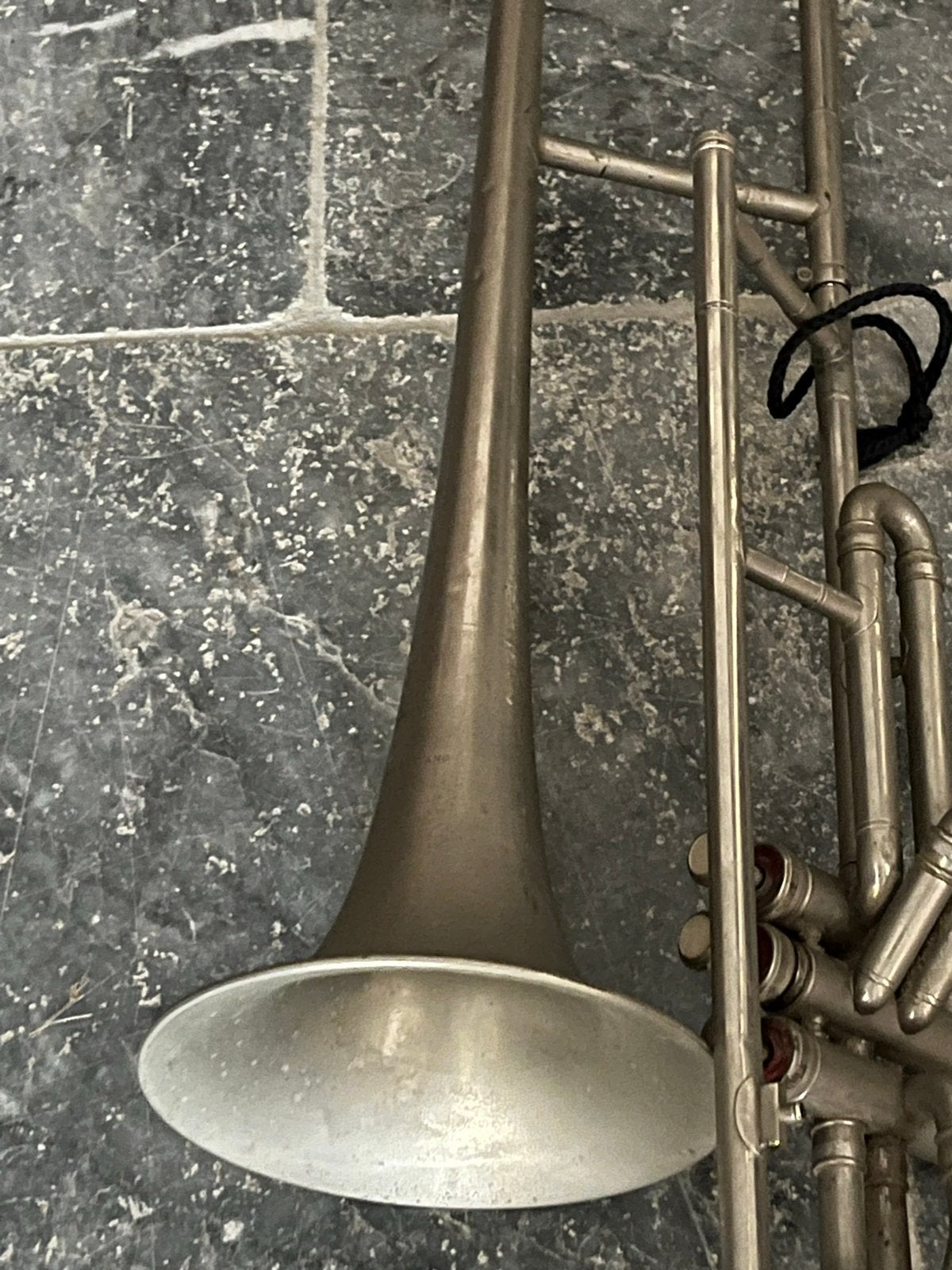 Vintage Trombone met Ventielen - Zeldzaam Model, Ophalen, Gebruikt, Overige typen