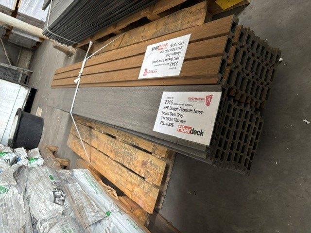 Boston WPC Premium fence board Dark Grey 21x150x1780 mm, Ophalen, Nieuw, Minder dan 180 cm, Planken