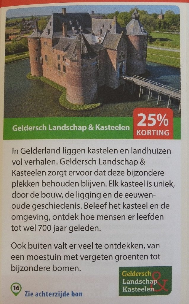 Kortingsbon Kastelen, Tickets en Kaartjes, Drie personen of meer, Kortingsbon, Overige typen