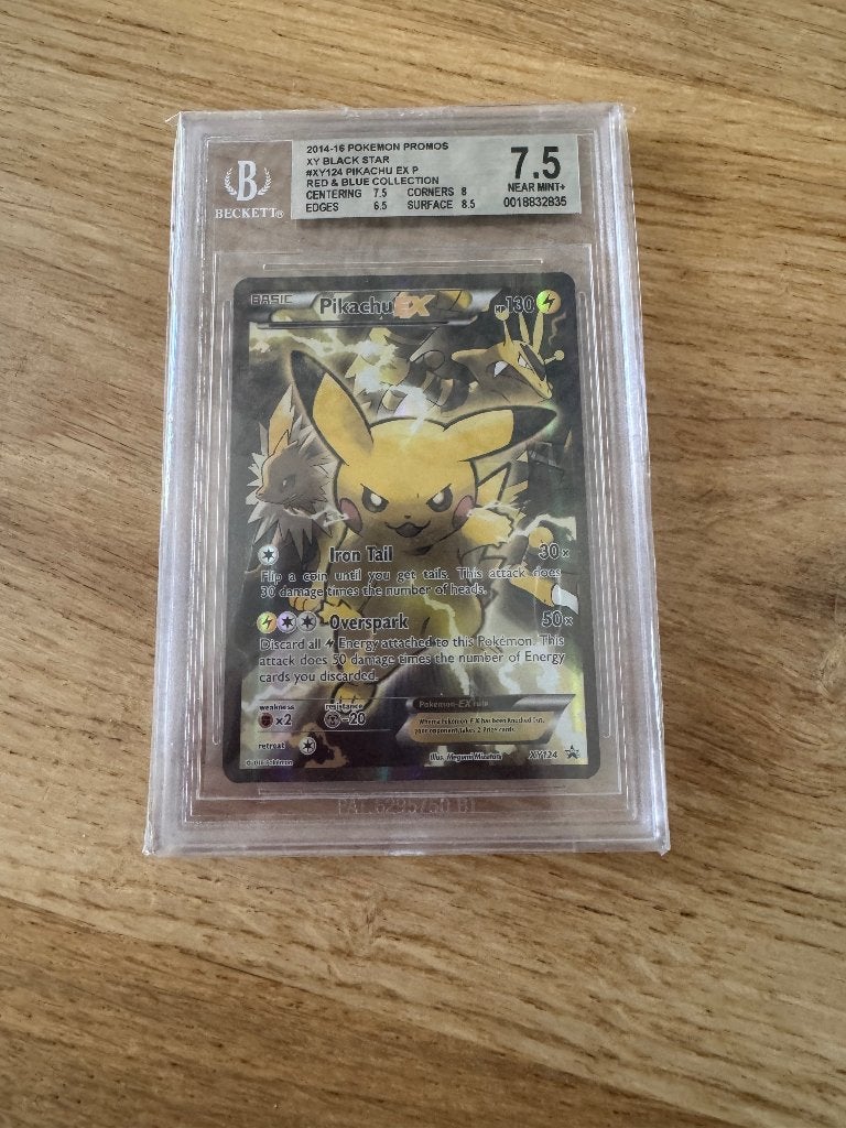 Pikachu XY124, NM, BGS 7.5, Hobby en Vrije tijd, Verzamelkaartspellen | Pokémon, Verzenden, Zo goed als nieuw
