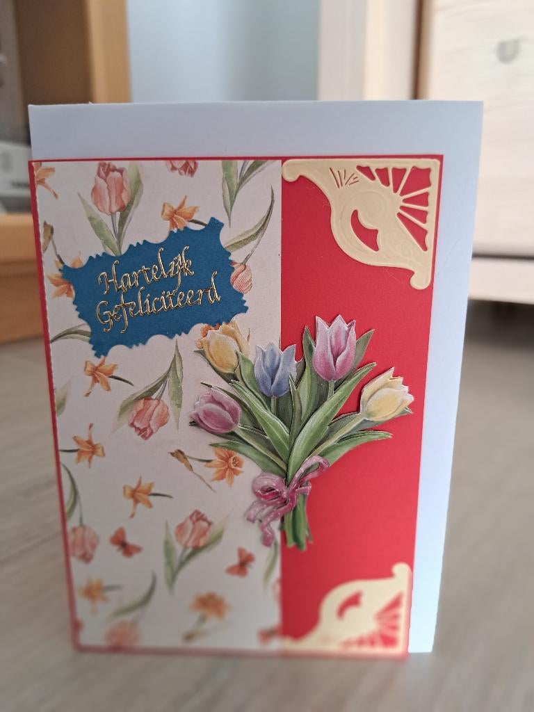kaart tulpen, Ophalen of Verzenden, Nieuw, Man of Vrouw