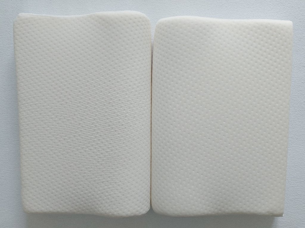 2 luxe Novamed Premium orthopedische hoofdkussens met nekrol, Eenpersoons, Wit, Overige materialen, Nieuw
