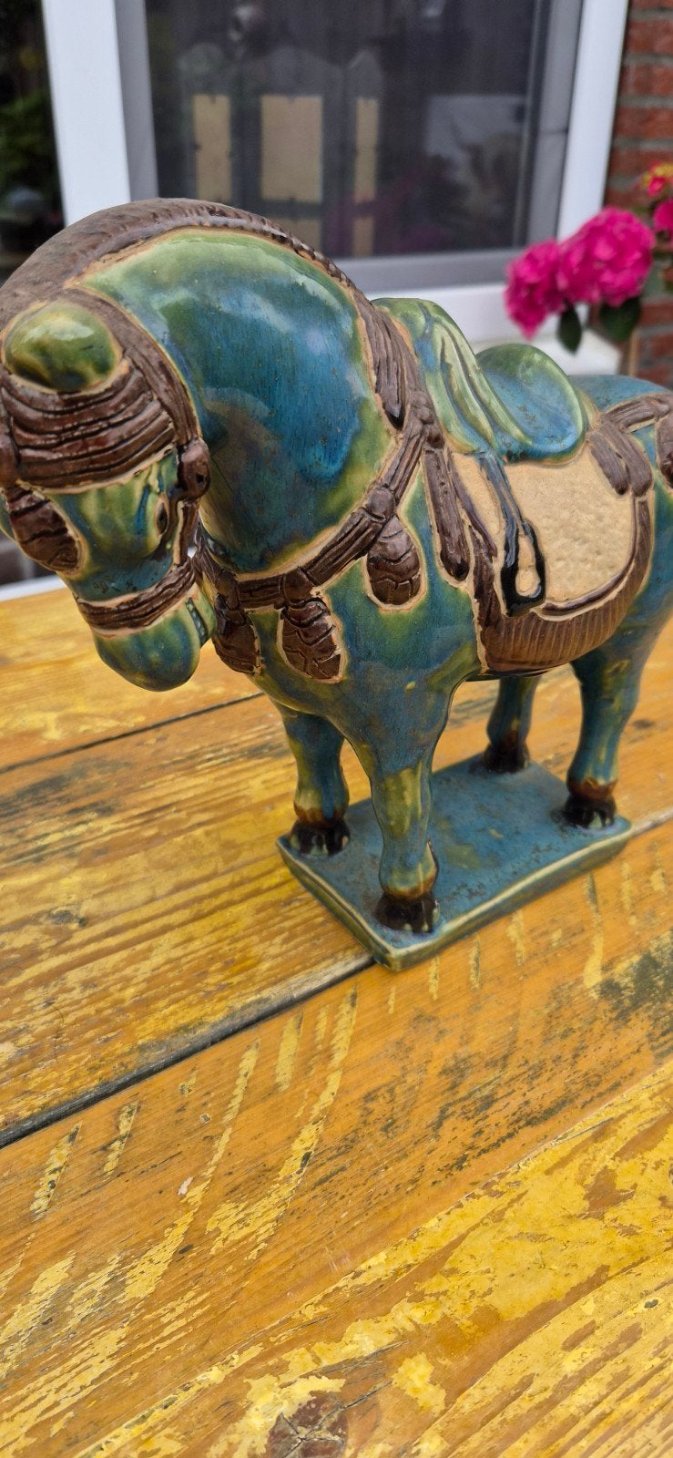 Antiek Chinees Tang-stijl Paard Beeld - Keramiek, Ophalen