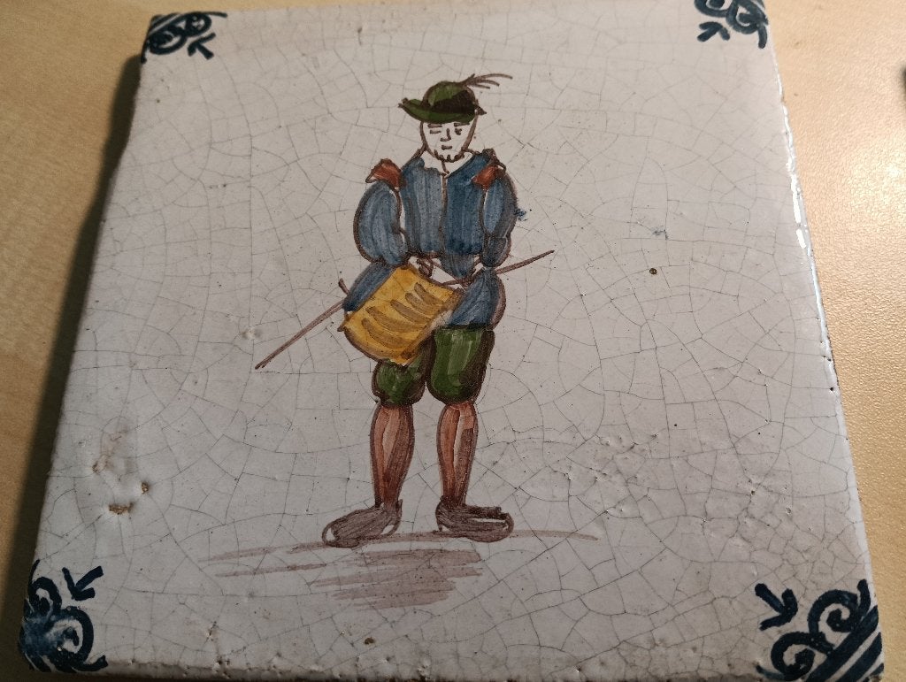 Twee gave tegeltjes Makkumer stijl, Ophalen of Verzenden