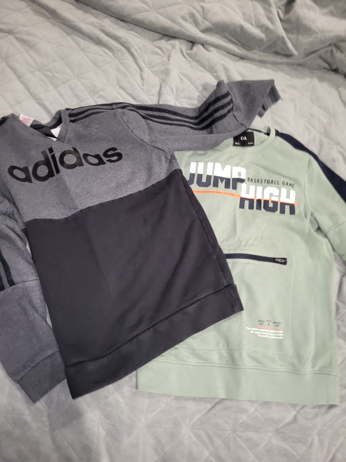 5 sweatshirts maat 158, Verzenden
