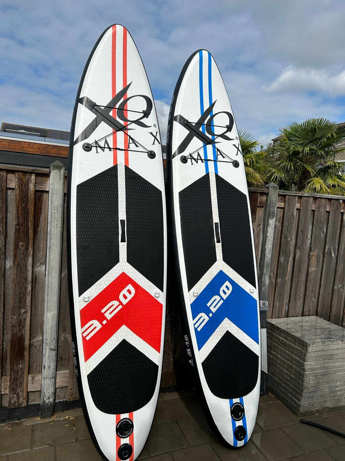 XQ Max SUP-boards 3.20 - Rood en Blauw (set of individueel), Ophalen, Zo goed als nieuw, SUP-boards