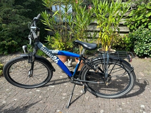jongensfiets, Gebruikt, Velgrem, Alpina  yabber, Handrem
