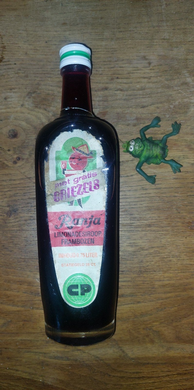 CP ranja fles met griezel., Verzamelen, Ophalen of Verzenden, Zo goed als nieuw