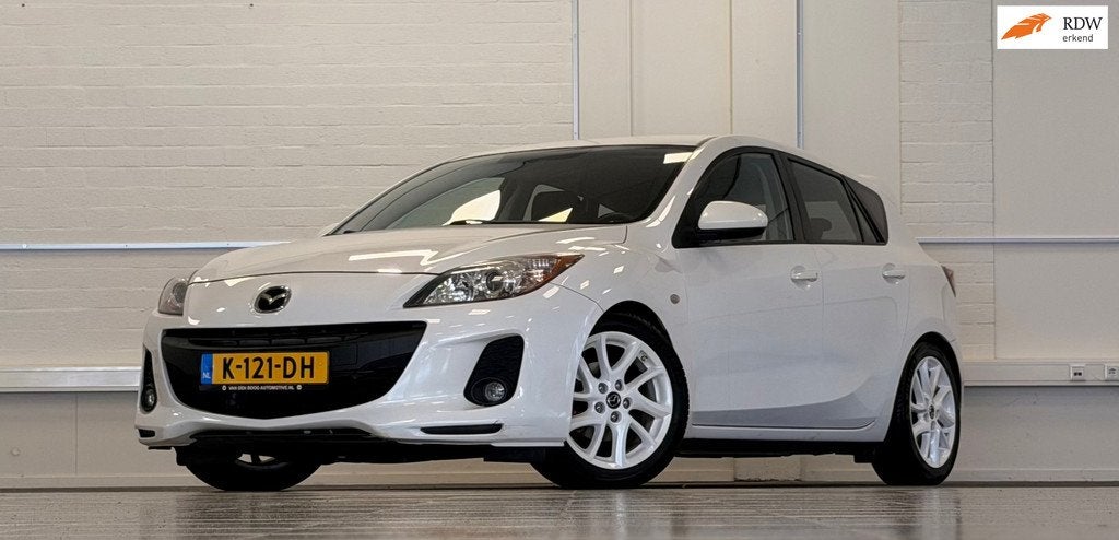 Mazda 3 1.6i TS Cruise control Dakspoiler 17" LM velgen Mooi, Auto's, Mazda, Voorwielaandrijving, Euro 5, Stof, Gebruikt