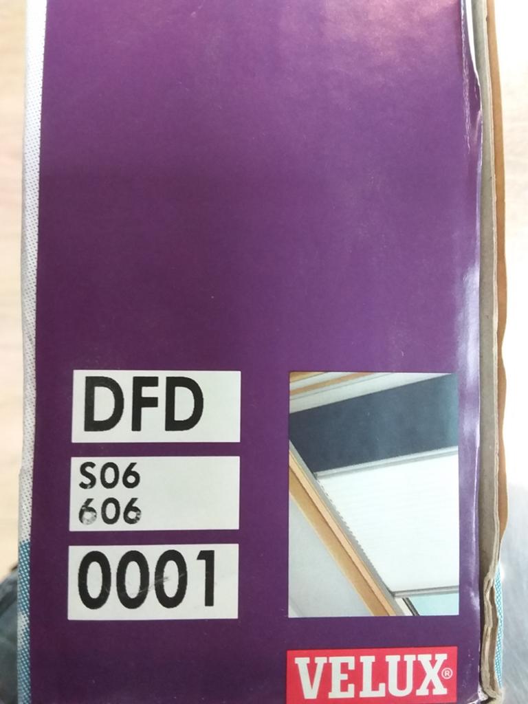 VELUX Duo Rolgordijn/Plissé DFD S06 0001 Donkerblauw/Wit, Utrecht, Velux, 80 tot 120 cm, 80 tot 120 cm